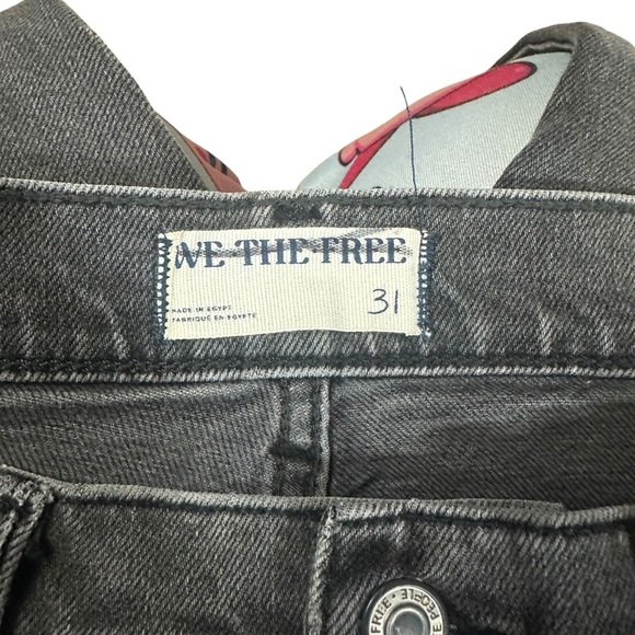 NWT We The Free Low Maintenance Mid Rise Crop Boot Jeans Washed Black FP 31 - Picture 8 of 11